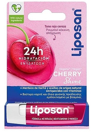 Balsam do ust Wiśnia - Liposan Cherry Shine Lip Balm — Zdjęcie N2