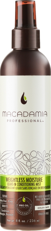 Odżywka do włosów - Macadamia Professional Weightless Moisture Conditioning Mist