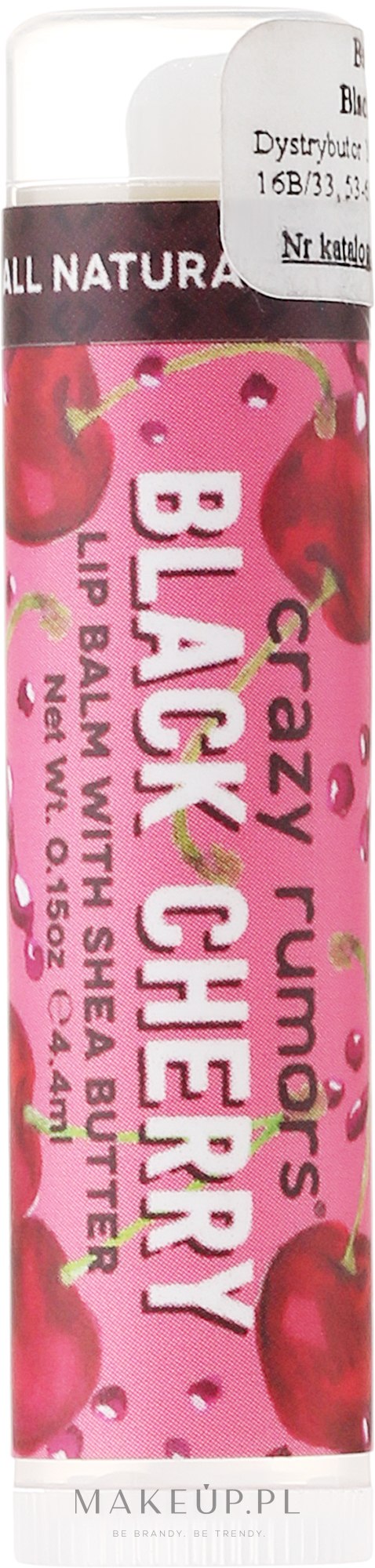 Nawilżający balsam do ust Czeremcha - Crazy Rumors Black Cherry Lip Balm — Zdjęcie 4.25 g