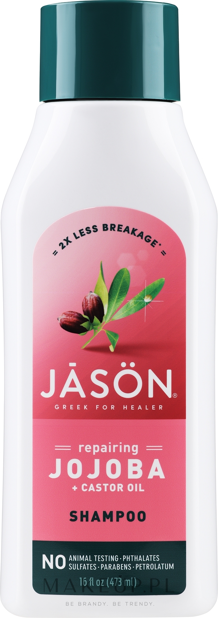 Szampon z jojoba do włosów - Jason Natural Cosmetics Long and Strong Jojoba Shampoo — Zdjęcie 473 ml