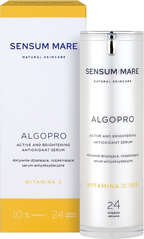 Rozjaśniające Serum Antyoksydacyjne 10% Witamina C - Sensum Mare Algopro C Active And Brightening Antioxidant Serum — Zdjęcie N2