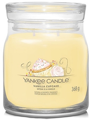 Świeca zapachowa w słoiku Vanilla Cupcake, 2 knoty - Yankee Candle Singnature  — Zdjęcie N1