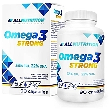 Suplement diety Omega 3, 550 mg - Allnutrition Omega 3 Strong — Zdjęcie N1