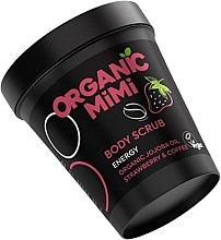 Energetyzujący peeling do ciała Truskawka i kawa - Organic Mimi Body Scrub Energy Strawberry & Coffee — Zdjęcie N1