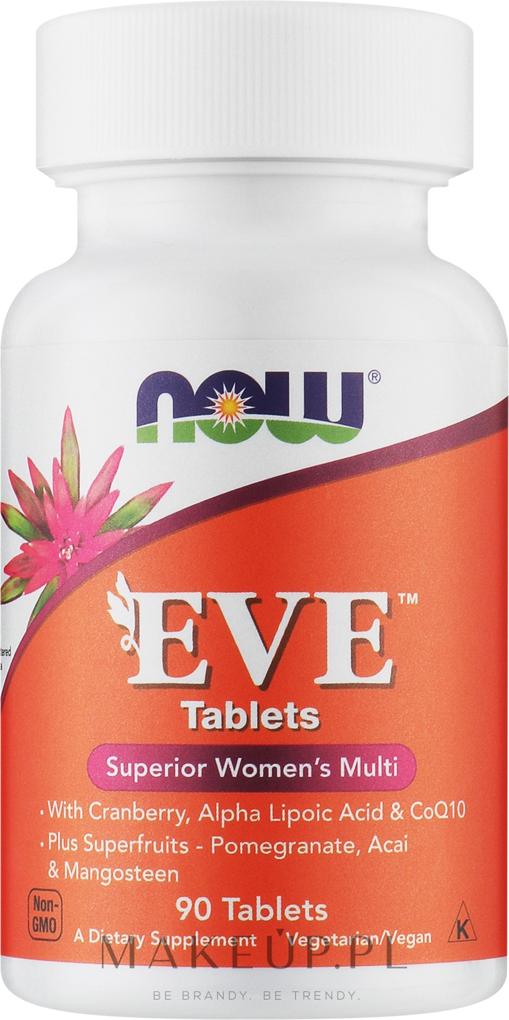 Kompleks witamin w tabletkach dla kobiet - Now Foods Eve Tablets Superior Woman’s Multi — Zdjęcie 90 szt.