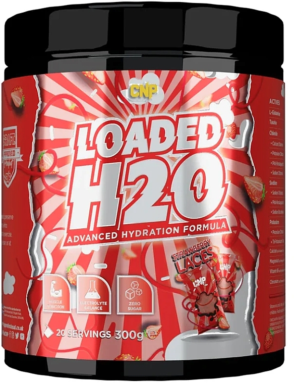 Suplement diety zapewniający nawodnienie - CNP Loaded H2O Strawberry Laces — Zdjęcie N1