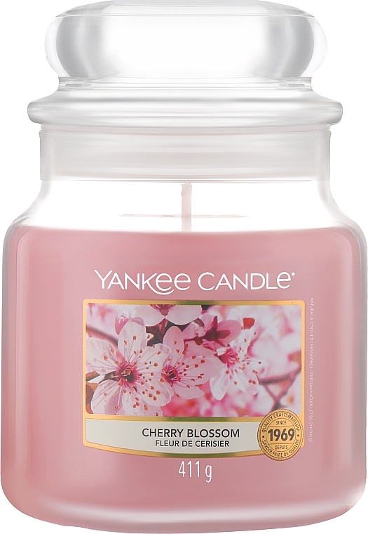 Świeca zapachowa w słoiku - Yankee Candle Cherry Blossom