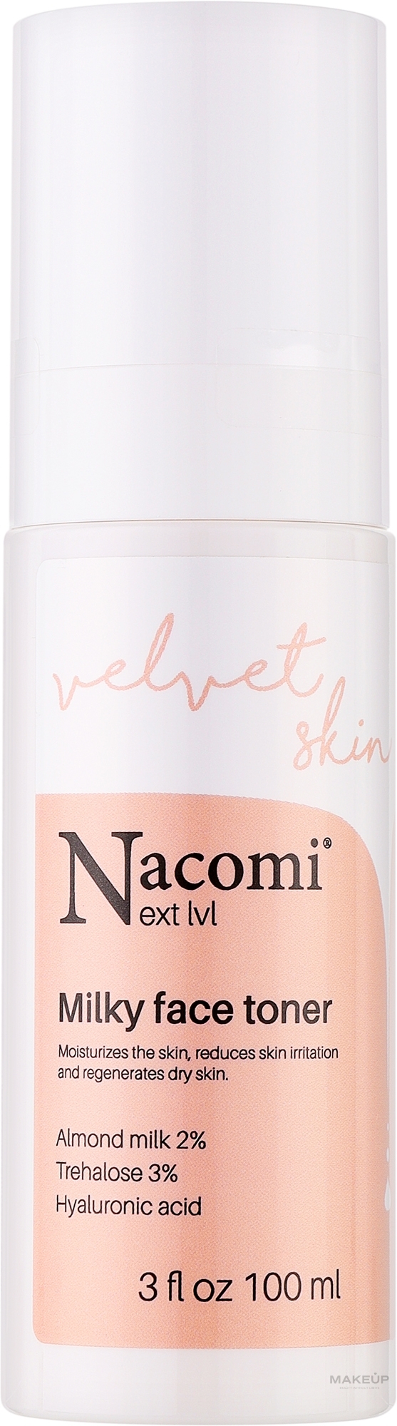 Nawilżający tonik do twarzy - Nacomi Next Level Milky Face Toner — Zdjęcie 100 ml