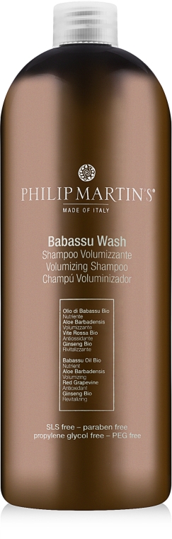 Szampon zwiększający objętość włosów - Philip Martin's Babassu Wash Volumizing Shampoo — Zdjęcie N4