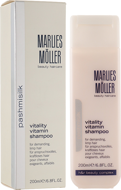 Rewitalizujący szampon do włosów - Marlies Moller Pashmisilk Vitality Vitamin Shampoo — фото N1