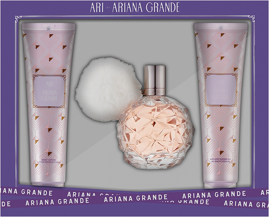 Ariana Grande Ari - Zestaw (edp 100 ml + lot 100 ml + sh/gel 100 ml) — Zdjęcie N1