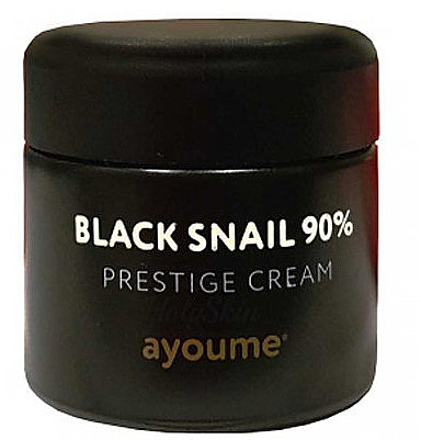 Krem do twarzy ze śluzem z czarnego ślimaka - Ayoume Black Snail Prestige Cream