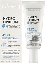 Nawilżająco-ochronny krem barierowy do twarzy SPF 50 - Bielenda Hydro Lipidium SPF50 — Zdjęcie N3