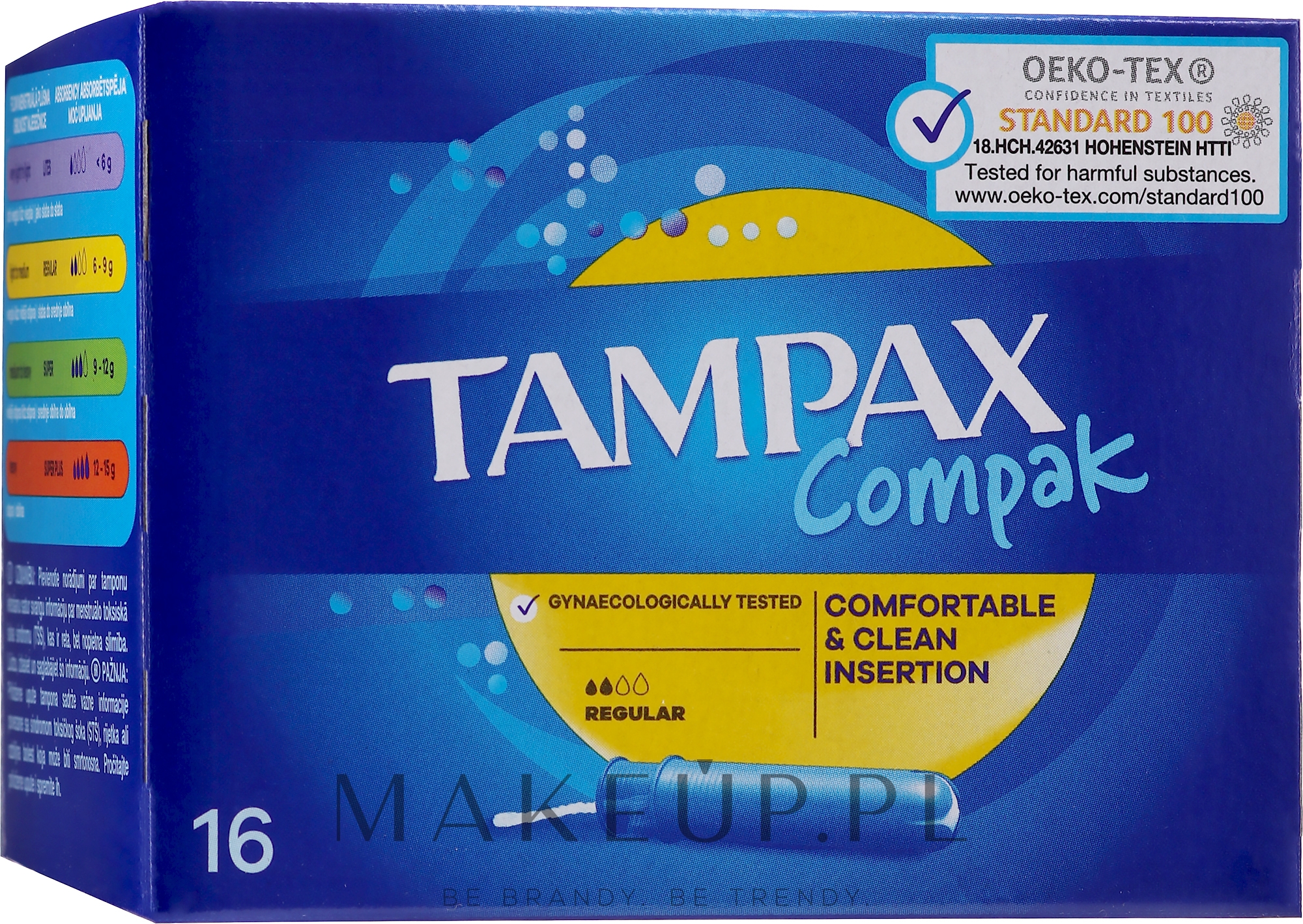 Tampony z aplikatorem, 16 szt. - Tampax Compak Regular — Zdjęcie 16 szt.