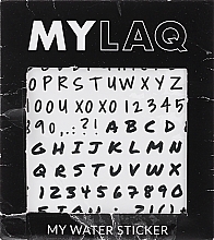 PRZECENA! Naklejki na paznokcie z literkami i cyframi - MylaQ My Alphabet Sticker * — Zdjęcie N2