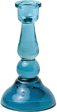 Kup Szklany świecznik - Paddywax Tall Glass Taper Holder Blue