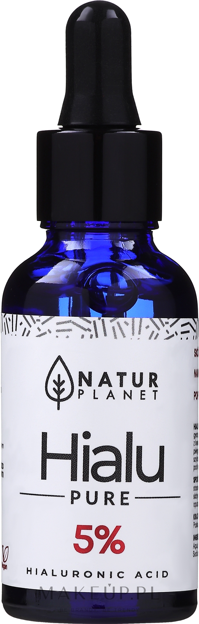 Serum z kwasem hialuronowym 5% - Natur Planet Hialu-Pure Forte 5% Hyaluronic Acid — Zdjęcie 30 ml
