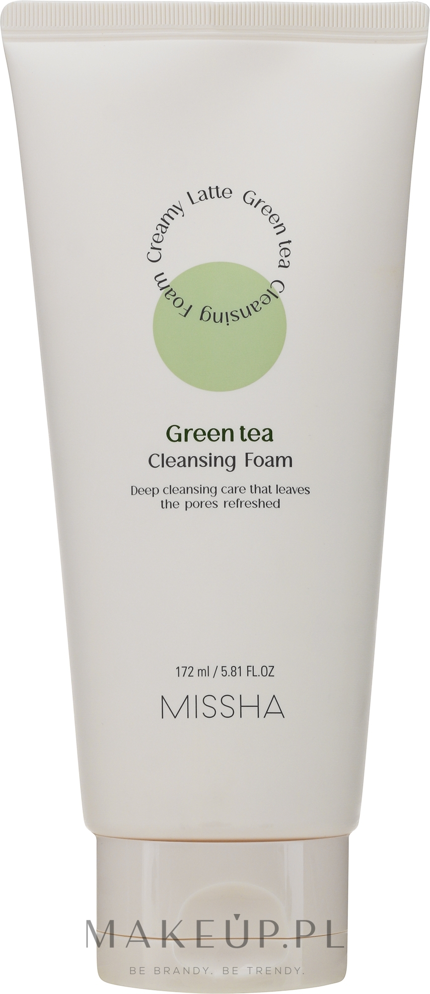 Oczyszczająca pianka Kremowe latte Zielona herbata - Missha Creamy Latte Green Tea Cleansing Foam — Zdjęcie 172 ml