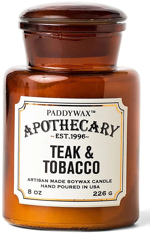 Paddywax Apothecary Teak & Tobacco - Świeca zapachowa — Zdjęcie N1