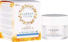 Kup PRZECENA! Krem na noc z witaminą C - Lumene Valo [Light] Overnight Bright Vitamin C Sleeping Cream *