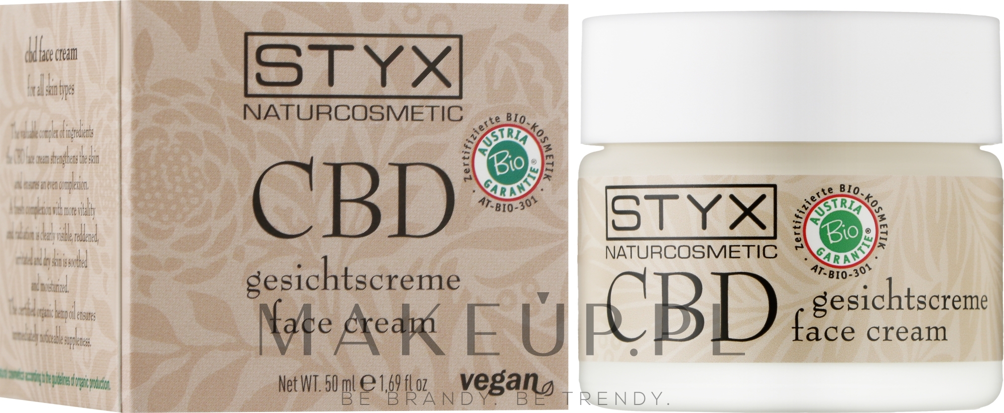 Intensywnie nawilżający krem przeciwstarzeniowy do twarzy - Styx Naturcosmetic CBD Face Cream — Zdjęcie 50 ml