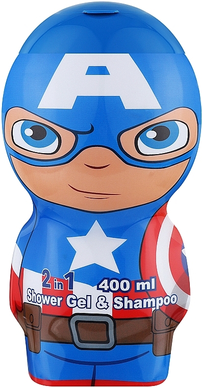 Air-Val International Marvel Captain America 2D - Żel pod prysznic 2 w 1 — Zdjęcie N1