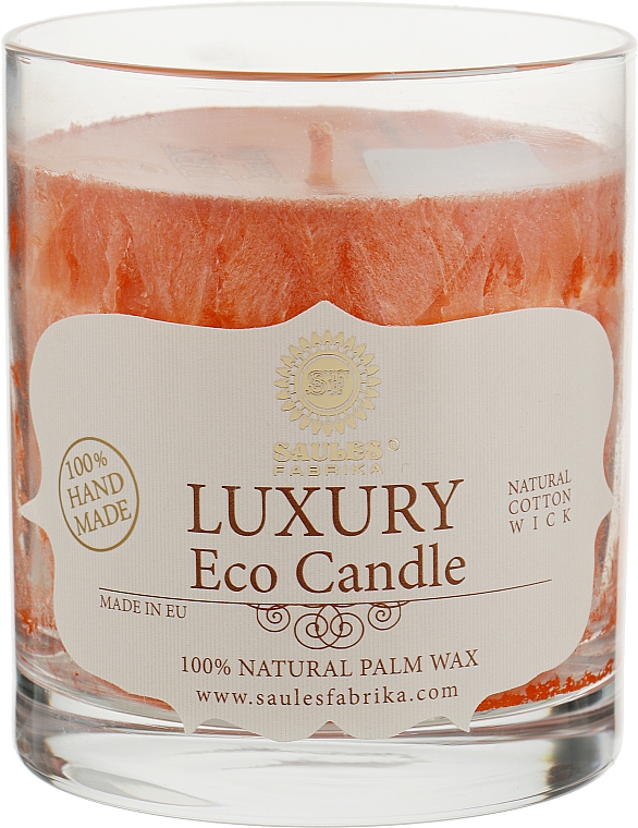 Świeca z wosku palmowego w szkle Szarlotka - Saules Fabrika Luxury Eco Candle