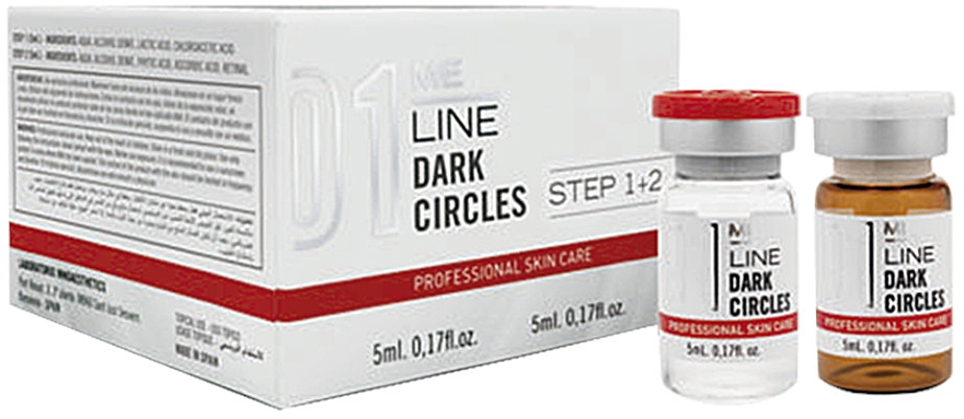 Profesjonalny dwufazowy peeling do leczenia przebarwień wokół oczu - Me Line 01 Dark Circles (peeling 2 x 5 ml) — Zdjęcie N1