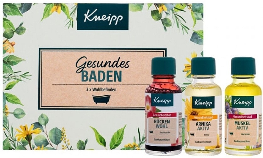 Zestaw - Kneipp Bath Oil Healthy Bathing (b/oil/3x20ml) — Zdjęcie N1