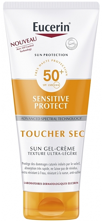 Żel-krem do ciała SPF 30 - Eucerin Sun Protection Sensitive Protect Sun Gel-Cream Dry Touch SPF 50