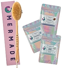 Kup Zestaw - Mermade Smooth Skin Kit (scrub/3x50g + brush)