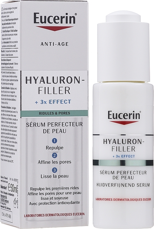 PRZECENA! Serum w sprayu do twarzy z olejkiem różanym - Eucerin Hyaluron-Filler Skin Perfecting Serum * — Zdjęcie N2