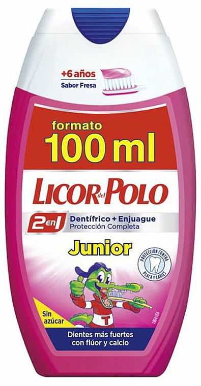 Truskawkowa pasta do zębów w żelu - Licor Del Polo 2in1 Strawberry Gel Toothpaste — Zdjęcie N1