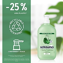 PRZECENA! Szampon do włosów przetłuszczających się i normalnych - Schauma 7 Herbs Freshness * — Zdjęcie N3