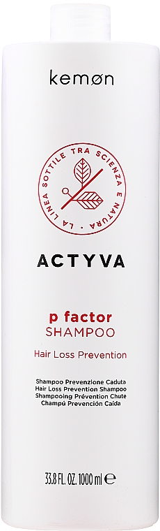 Szampon stymulujący porost włosów - Kemon Actyva P Factor Shampoo — Zdjęcie N3