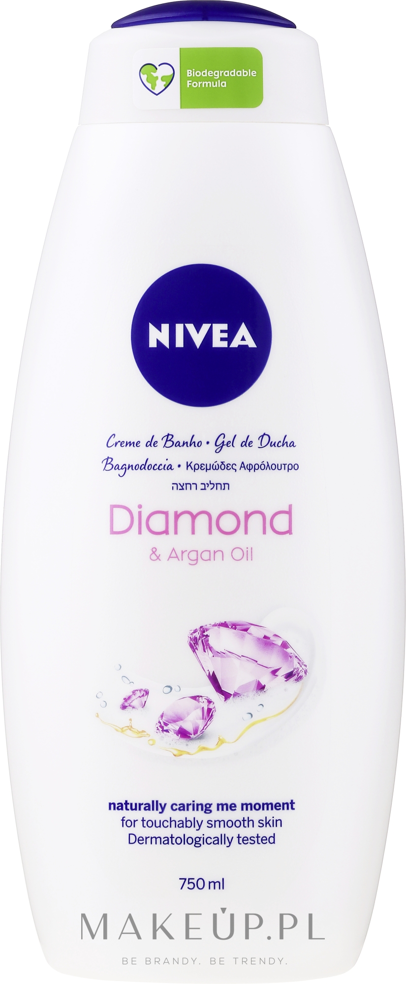 Kremowy żel pod prysznic Diamond Touch - NIVEA Bath Care Diamond Touch Shower Gel — Zdjęcie 750 ml
