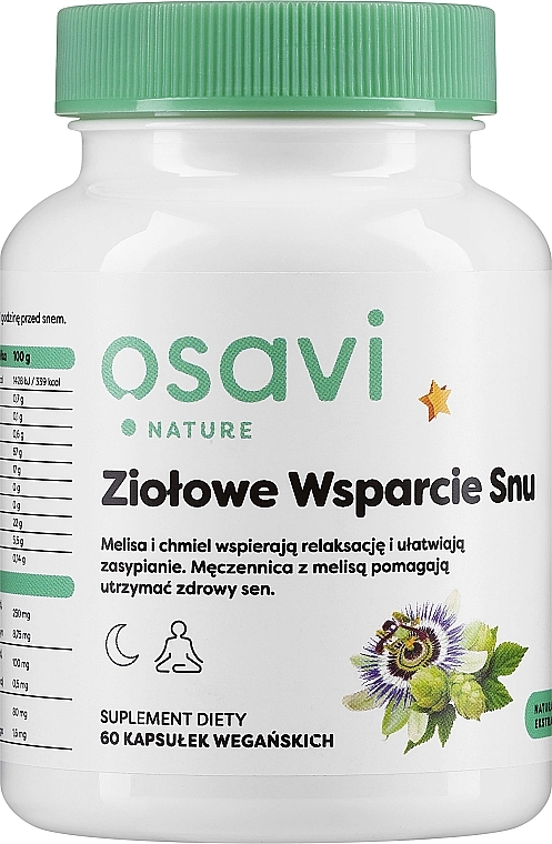 Suplement diety Ziołowe wsparcie snu - Osavi  — Zdjęcie N1