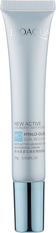 Krem pod oczy z kwasem hialuronowym - Bioaqua Hyalo-Oligo Dual Recovery Eye Cream — Zdjęcie N1