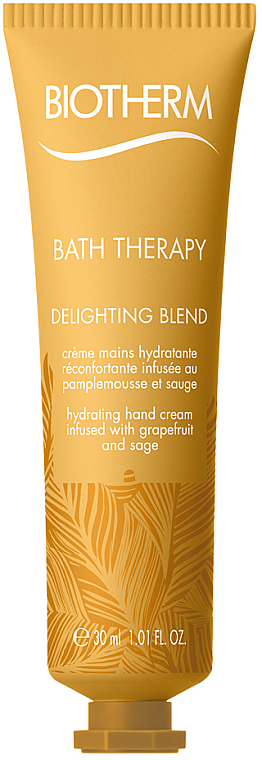 Nawilżający krem do rąk Grejpfrut i szałwia - Biotherm Bath Therapy Delighting Blend Hand Cream — фото N1