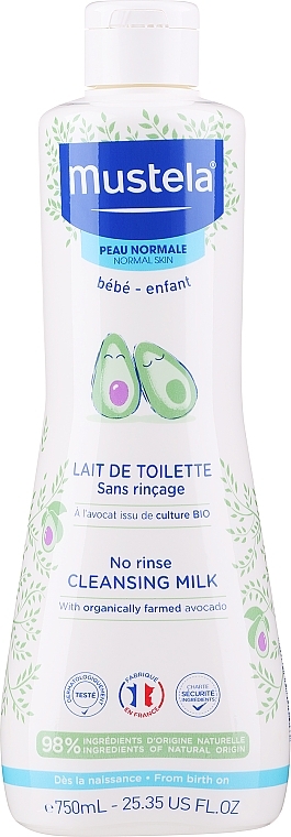 Oczyszczające mleczko do twarzy dla dzieci - Mustela No Rinse Cleansing Milk — Zdjęcie N5