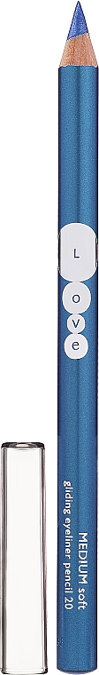 Konturówka do oczu - Kallos Cosmetics Love Gliding Eyeliner Pencil Medium Soft  — Zdjęcie N1