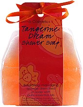 Kup Złuszczająco-masująca gąbka nasączona mydłem z olejkami eterycznymi - Bomb Cosmetics Tangerine Dream Shower Soap