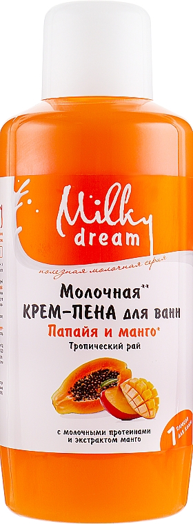 Płyn do kąpieli Papaja i mango - Milky Dream — Zdjęcie N2