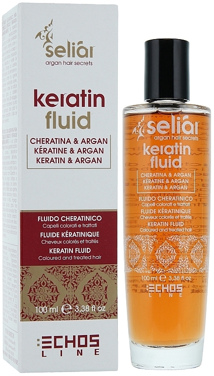 PRZECENA! Regenerujący balsam z olejem arganowym i keratyną - Echosline Seliar Keratin Fluid * — Zdjęcie N1