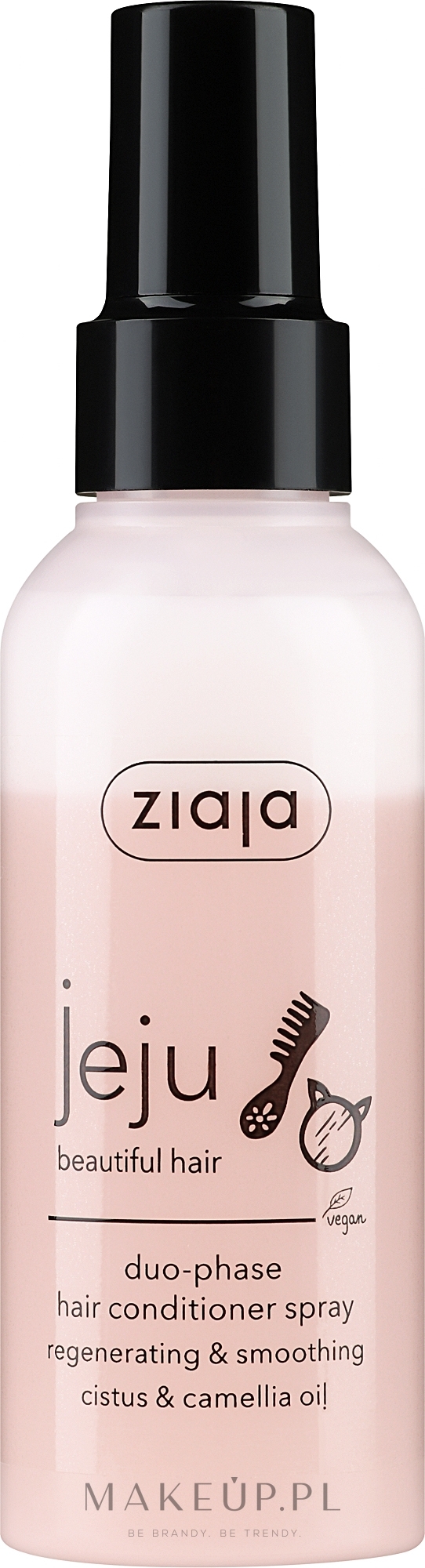 Dwufazowy spray-odżywka do włosów z cytrusami i kamelią - Ziaja Jeju — Zdjęcie 125 ml
