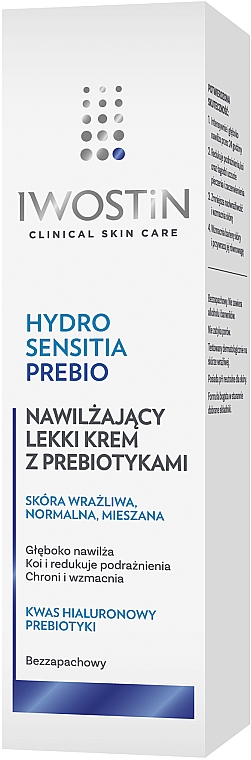 Nawilżający lekki krem z prebiotykami - Iwostin Hydro Sensitia Prebio Cream — Zdjęcie N3