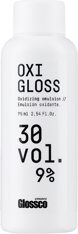 Utleniacz do włosów - Glossco Color Oxigloss 30 Vol  — Zdjęcie N1