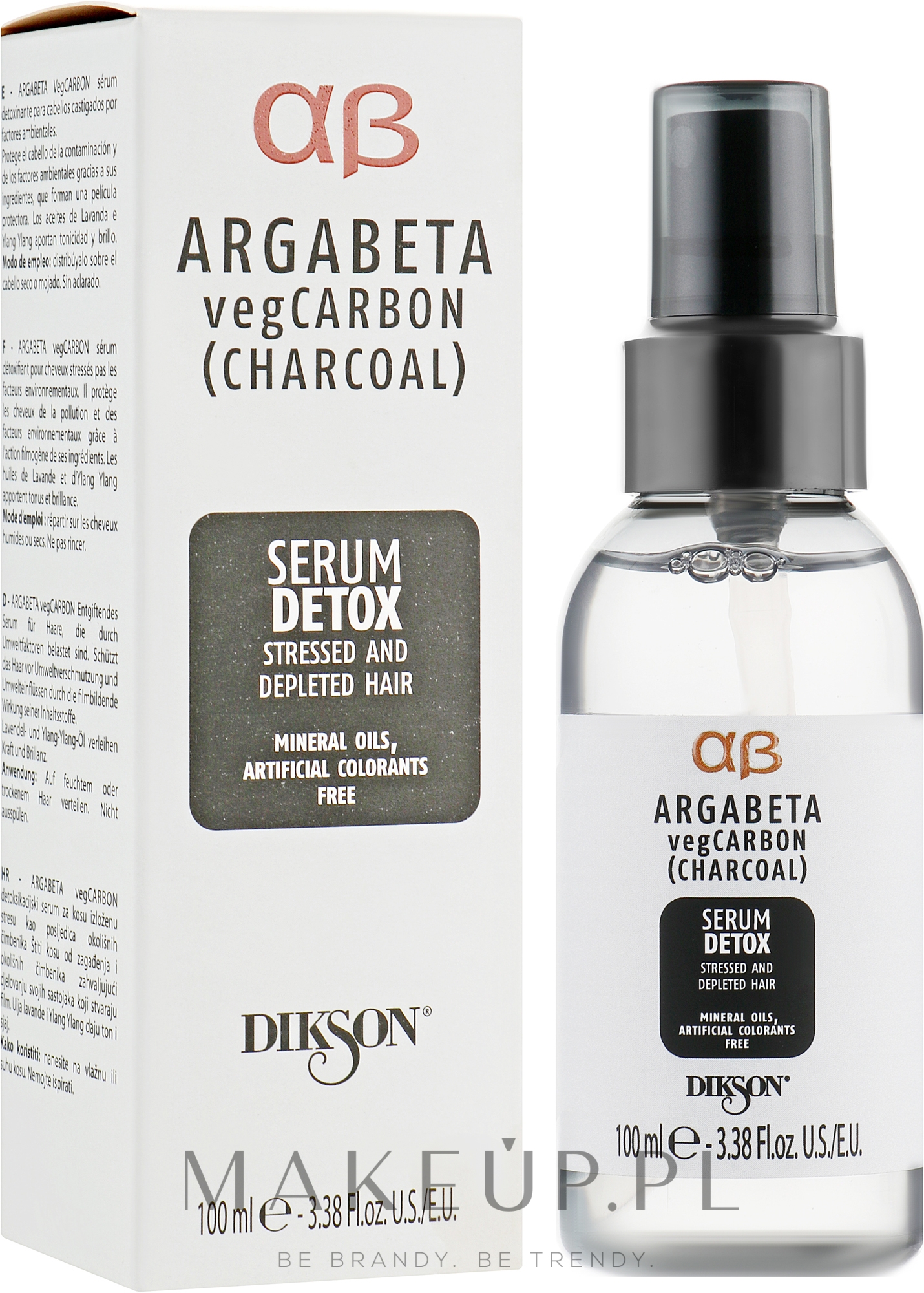 Serum detoksykujące do włosów - Dikson Argabeta Carbon Serum Detox — Zdjęcie 100 ml