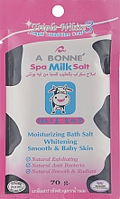 Peeling solny do ciała z proteinami mleka, wybielający - A Bonne Spa Milk Salt Moisturizing Whitening Smooth & Baby Skin — Zdjęcie N1