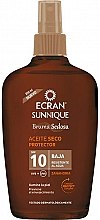 Kup Olejek cytrynowy do opalania SPF 10 - Ecran Sunnique Sunscreen Silky Oil